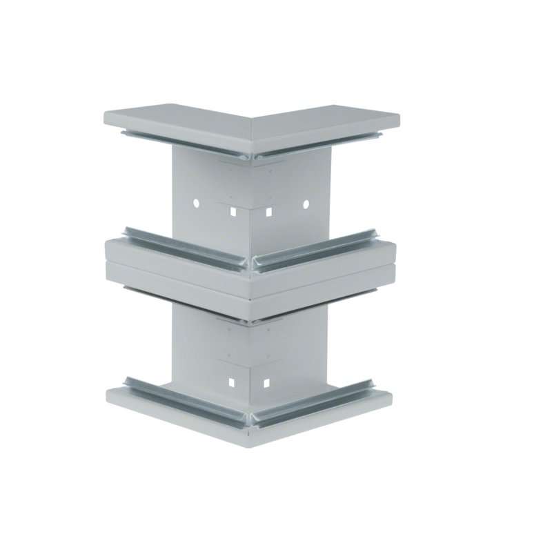 Colț exterior din profil de bază din tablă de oțel la BRS 70x210mm Capac 2x80mm zincat , Hager BRS652103DVERZ