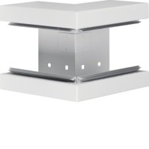 Colț exterior din profil de bază la BRS 83x130mm Capac 80mm din tablă de oțel alb  , Hager BRS8513039010