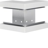 Colț exterior din profil de bază la BRS 83x130mm Capac 80mm din tablă de oțel alb  , Hager BRS8513039010