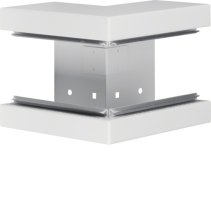 Colț exterior din profil de bază la BRS 83x130mm Capac 80mm tablă de oțel alb uz. , Hager BRS8513039016