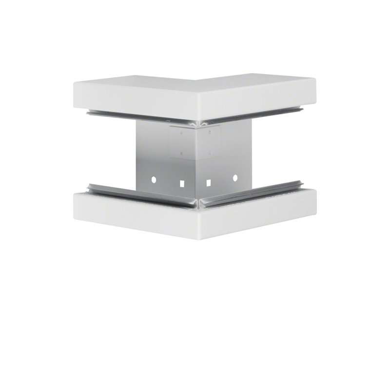 Colț exterior din profil de bază la BRS 83x130mm Capac 80mm tablă de oțel alb uz. , Hager BRS8513039016