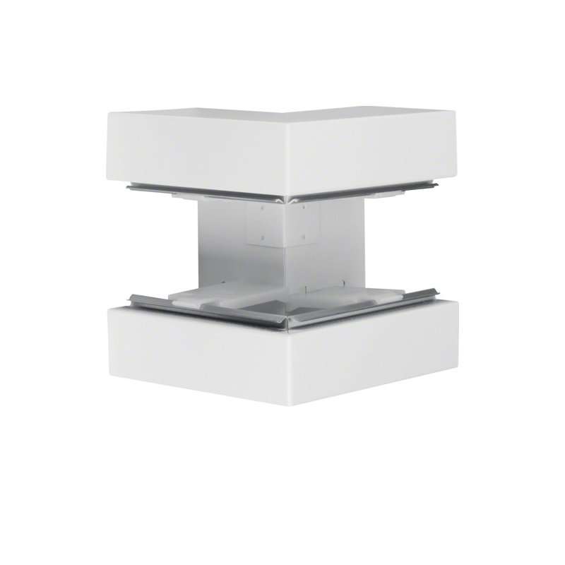 Colț exterior din profil de bază la BRS 85x170mm Capac 80mm din tablă de oțel alb  , Hager BRS8517039010