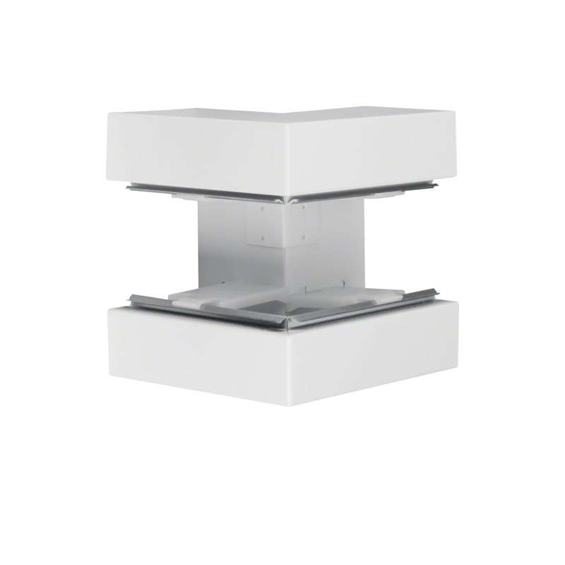 Colț exterior din profil de bază la BRS 83x170mm Capac 80mm tablă de oțel alb uz. , Hager BRS8517039016