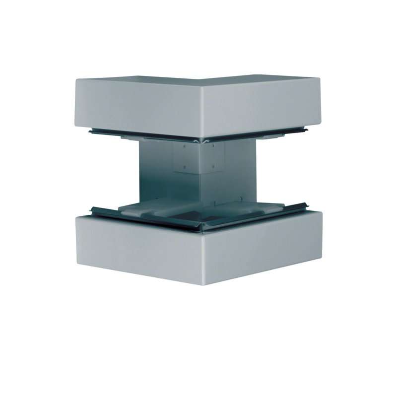 Colț exterior din profil de bază din tablă de oțel la BRS 85x170mm Capac 80mm zincat , Hager BRS851703VERZ