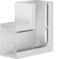 Unghi din profil de bază la BRS 100x130mm OT 80mm din tablă de oțel alb  , Hager BRS10013059010