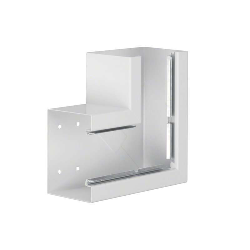 Unghi din profil de bază la BRS 100x130mm OT 80mm din tablă de oțel alb  , Hager BRS10013059010