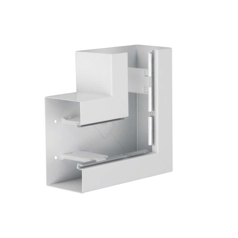 Unghi din profil de bază BRS 100x170mm Capac 80mm Stahblech alb uz. , Hager BRS10017059016