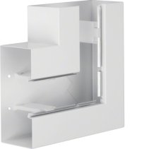 Unghi din profil de bază la BRS 100x210mm OT 80mm din tablă de oțel alb  , Hager BRS10021059010