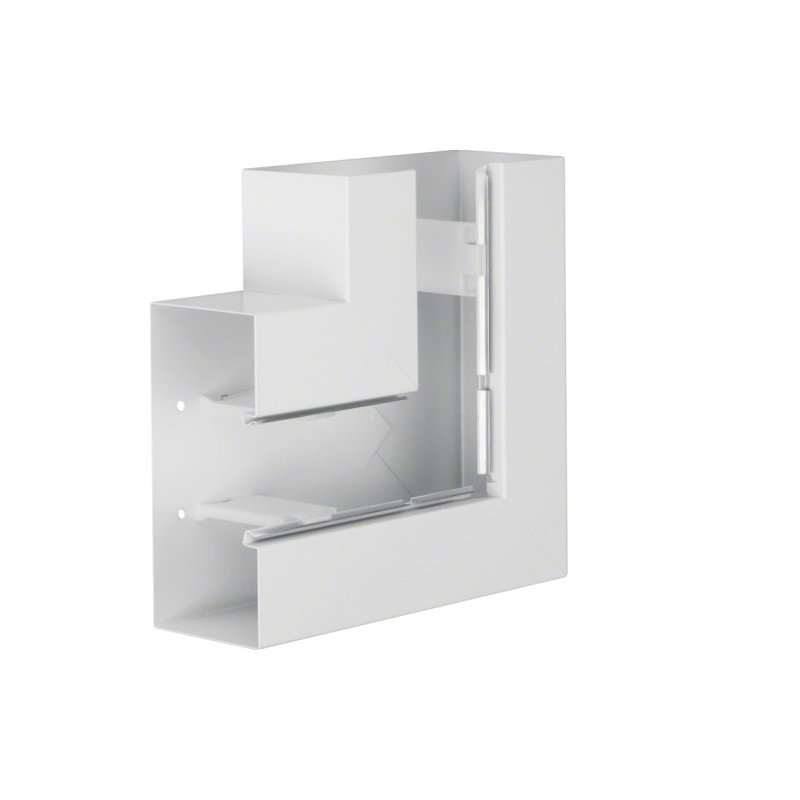 Unghi din profil de bază la BRS 100x210mm OT 80mm din tablă de oțel alb  , Hager BRS10021059010