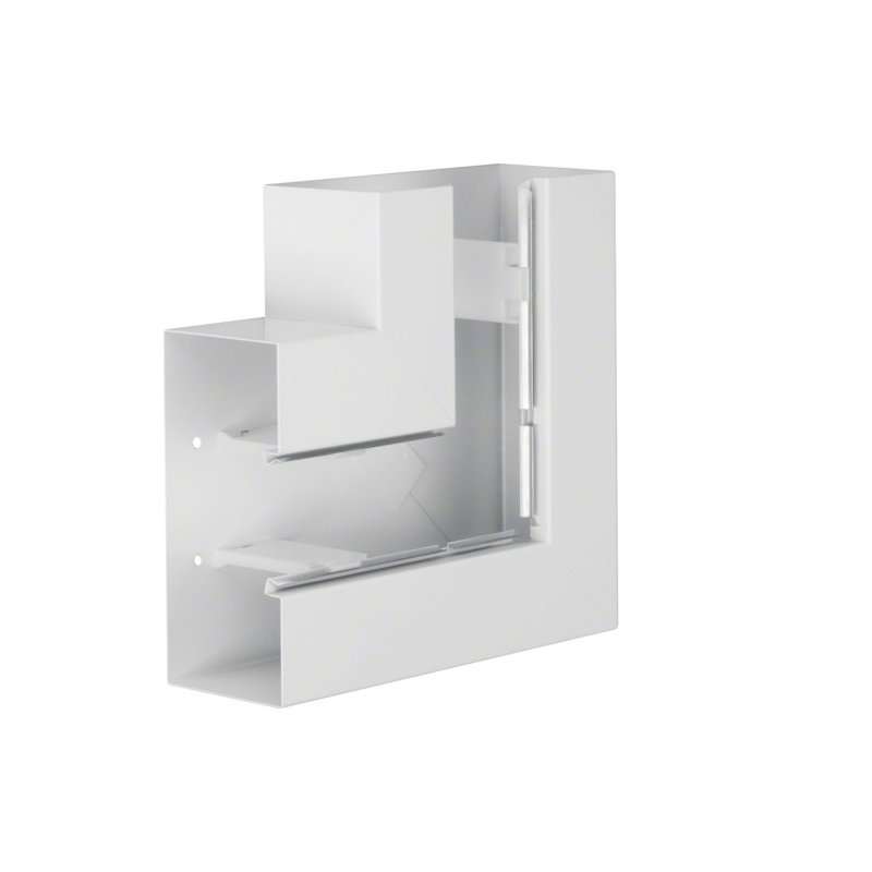 Unghi din profil de bază BRS 100x210mm Capac 80mm tablă de oțel alb uz. , Hager BRS10021059016