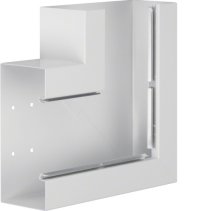 Unghi din profil de bază la BRS 100x210 OT 120mm din tablă de oțel alb  , Hager BRS1002105B9010