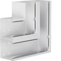 Unghi din profil de bază la BRS 100x210mm OT 2x80mm din tablă de oțel alb  , Hager BRS1002105D9010