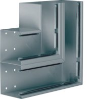 Unghi din profil de bază la BRS 100x210mm OT 2x80mm din tablă de oțel zincat , Hager BRS1002105DVERZ
