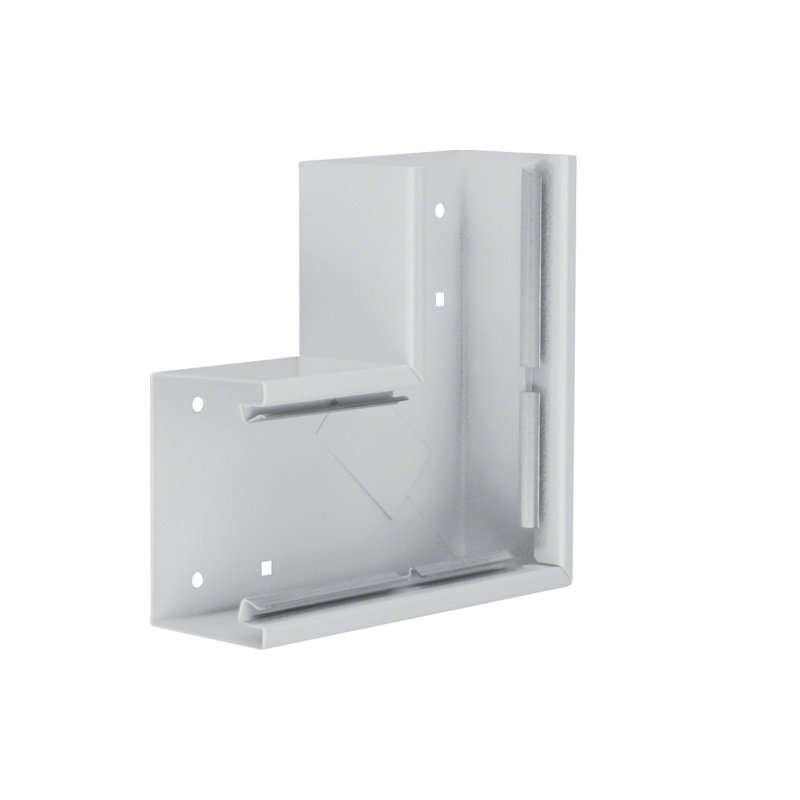 Unghi din profil de bază tablă de oțel la BRS 70x100mm Capac 80mm gri deschis  , Hager BRS6510057035