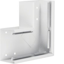 Unghi din profil de bază tablă de oțel la BRS 70x100mm Capac 80mm alb  , Hager BRS6510059010