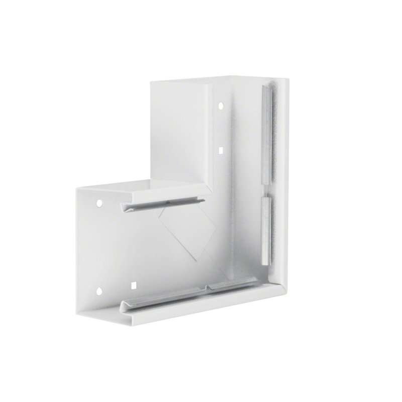Unghi din profil de bază BRS 68x100mm Capac 80mm tablă de oțel alb uz. , Hager BRS6510059016