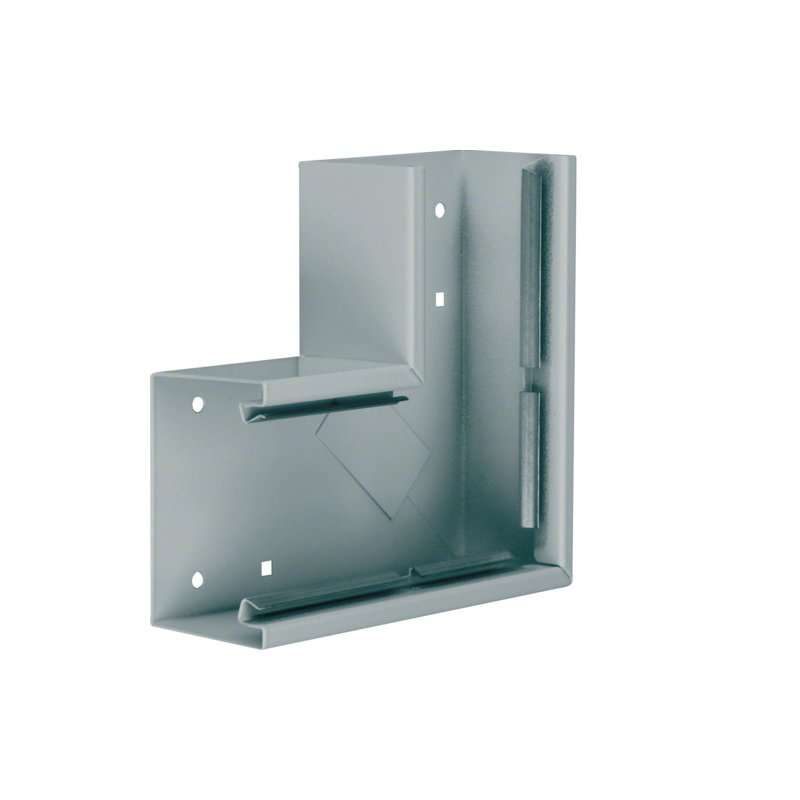 Unghi din profil de bază tablă de oțel la BRS 70x100mm Capac 80mm zincat , Hager BRS651005VERZ