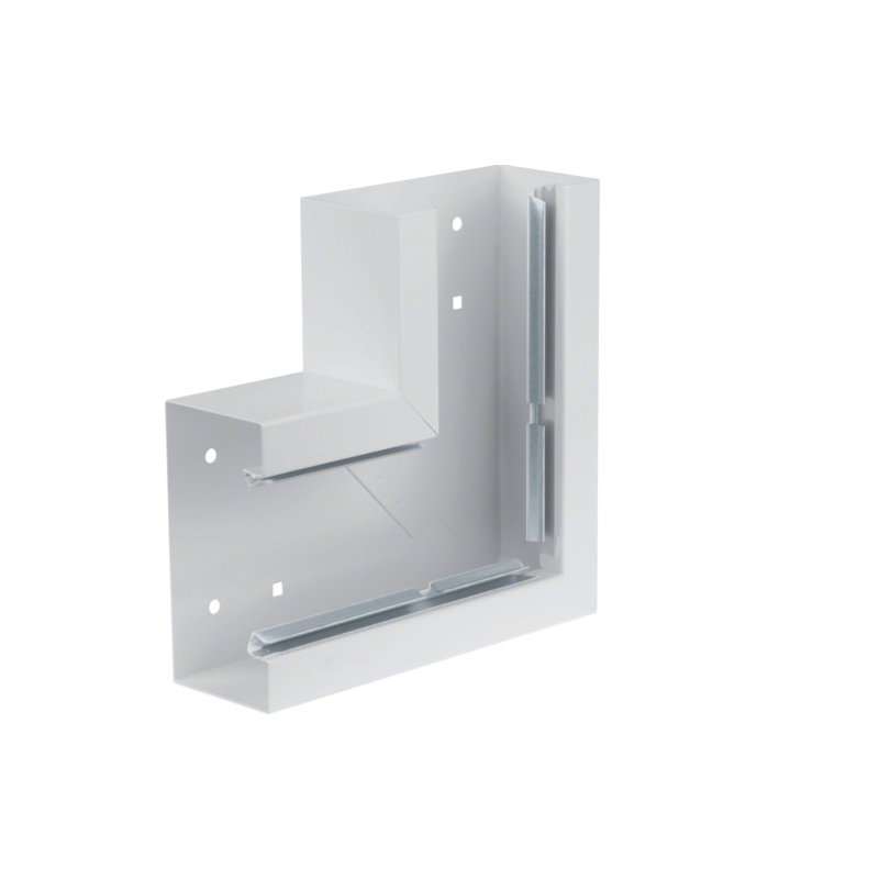 Unghi din profil de bază tablă de oțel la BRS 70x130mm Capac 80mm gri deschis  , Hager BRS6513057035