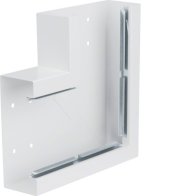 Unghi din profil de bază la BRS 68x170mm OT 120mm din tablă de oțel alb  , Hager BRS651705B9010