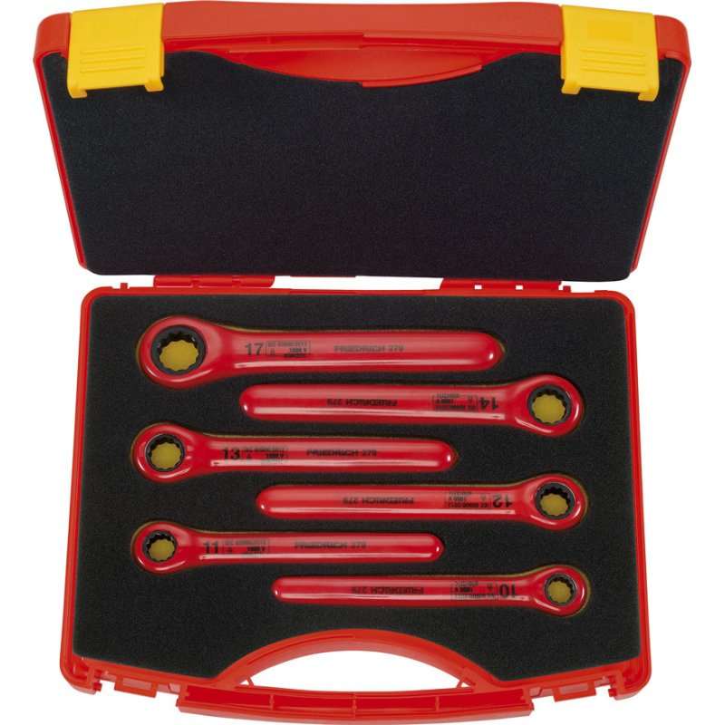 Set chei inelare cu clichet în cutie de transport, 6 bucăți, 1000V