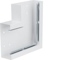 Unghi din profil de bază BRS 66x170mm Capac 120mm tablă de oțel alb uz. , Hager BRS651705B9016