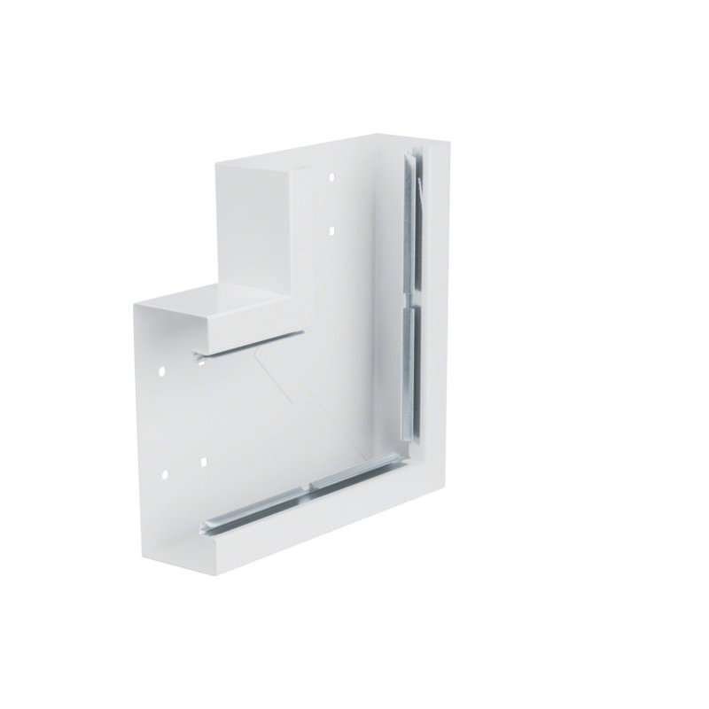 Unghi din profil de bază BRS 66x170mm Capac 120mm tablă de oțel alb uz. , Hager BRS651705B9016