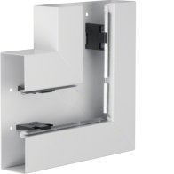 Unghi din profil de bază tablă de oțel la BRS 70x210mm Capac 80mm alb  , Hager BRS6521059010