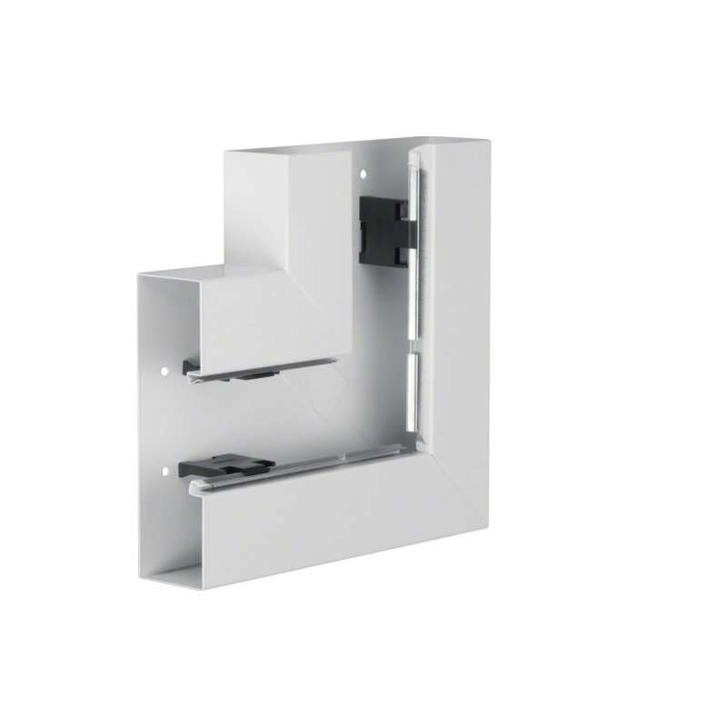 Unghi din profil de bază tablă de oțel la BRS 70x210mm Capac 80mm alb  , Hager BRS6521059010