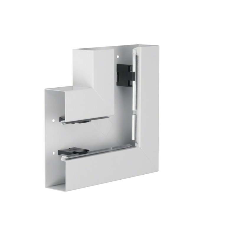 Unghi din profil de bază BRS 68x210mm Capac 80mm tablă de oțel alb uz. , Hager BRS6521059016