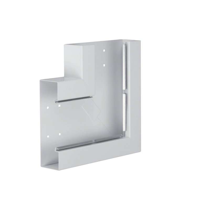 Unghi din profil de bază la BRS 68x210mm OT 120mm din tablă de oțel gri deschis  , Hager BRS652105B7035