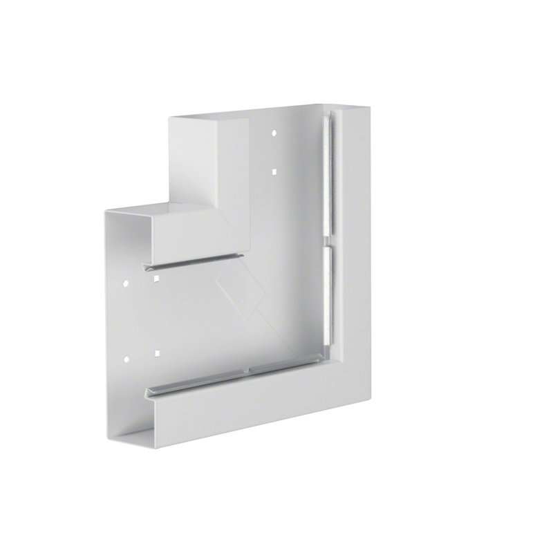 Unghi din profil de bază la BRS 68x210mm OT 120mm din tablă de oțel alb  , Hager BRS652105B9010