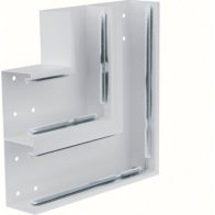 Unghi din profil de bază tablă de oțel la BRS 70x210mm Capac 2x80mm gri deschis  , Hager BRS652105D7035