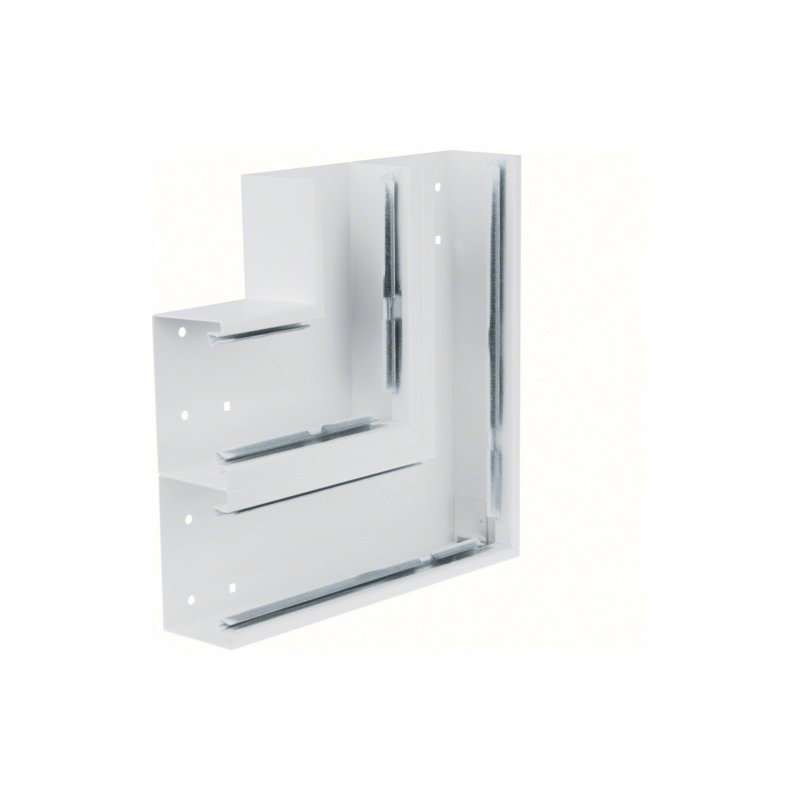 Unghi din profil de bază BRS 68x210mm Capac 2x80mm tablă de oțel alb uz. , Hager BRS652105D9016