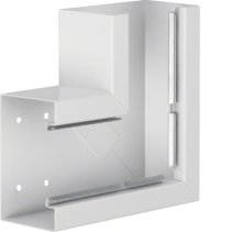 Unghi din profil de bază la BRS 85x130mm OT 80mm din tablă de oțel alb  , Hager BRS8513059010