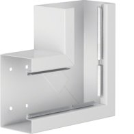 Unghi din profil de bază la BRS 85x130mm OT 80mm din tablă de oțel alb  , Hager BRS8513059010