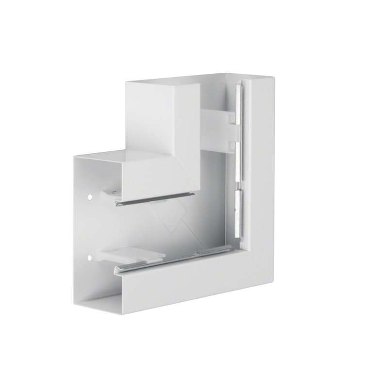 Unghi din profil de bază la BRS 85x170mm OT 80mm din tablă de oțel alb  , Hager BRS8517059010