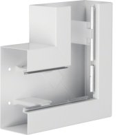 Unghi din profil de bază BRS 83x170mm Capac 80mm tablă de oțel alb uz. , Hager BRS8517059016