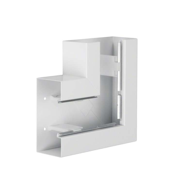 Unghi din profil de bază BRS 83x170mm Capac 80mm tablă de oțel alb uz. , Hager BRS8517059016