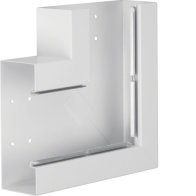 Unghi din profil de bază la BRS 85x210mm OT 120mm din tablă de oțel alb  , Hager BRS852105B9010