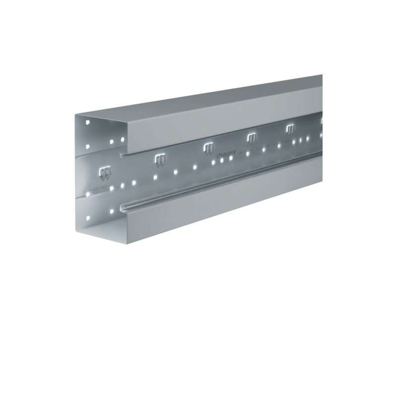 Bază-Canal aparataj Ignifug frontrast BRS 100x170mm OT 80mm din tablă de oțel zincat , Hager BRS1001701VERZ