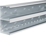 Bază-Canal aparataj Ignifug la BRS 100x210mm Capac 2x80mm din Oțel alb uz. , Hager BRS1002101D9016