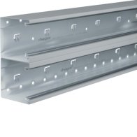 Bază-Canal aparataj Ignifug BRS 100x210mm Capac 2x80mm din tablă de oțel zincat , Hager BRS1002101DVERZ
