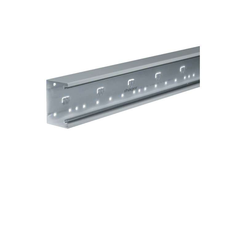 Bază-Canal aparataj Ignifug pr. față Oțel BRS 70x100mm Capac 80mm zincat , Hager BRS651001VERZ