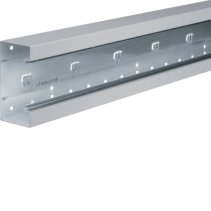 Bază-Canal aparataj Ignifug pr. față Oțel BRS 70x130mm Capac 80mm gri deschis , Hager BRS6513017035