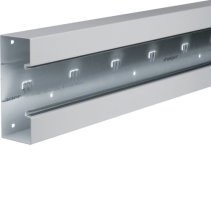 Bază-Canal aparataj Ignifug pr. față Oțel BRS 70x170mm Capac 80mm gri deschis , Hager BRS6517017035