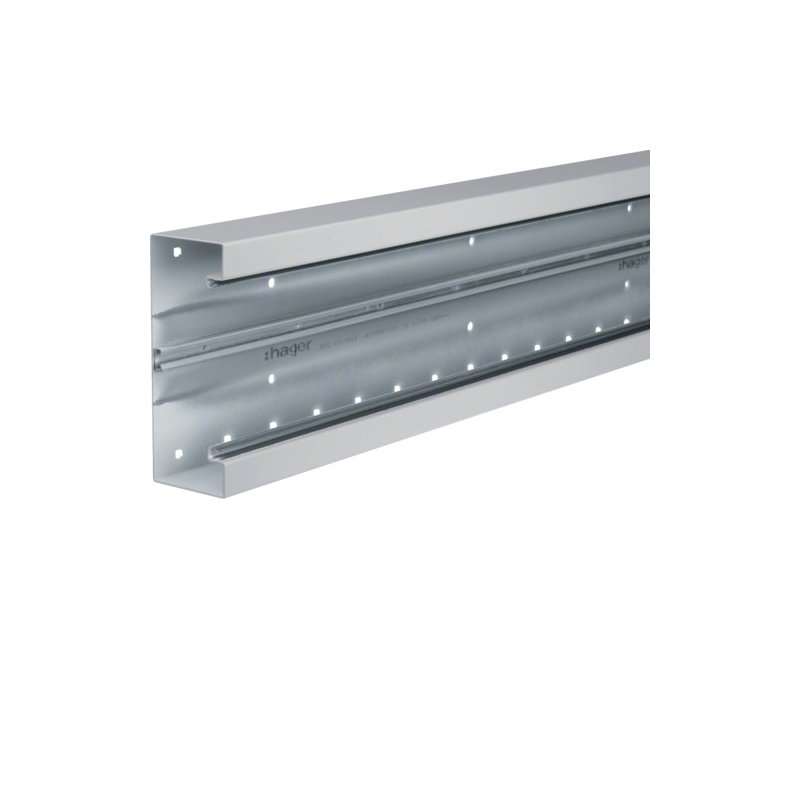 Bază-Canal aparataj Ignifug ,Profil BRS 68x170mm OT 120mm din tablă de oțel gri deschis , Hager BRS651701B7035