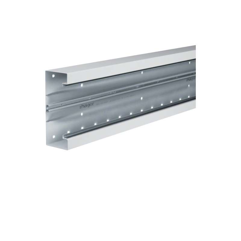 Bază-Canal aparataj Ignifug ,Profil BRS 68x170mm OT 120mm din tablă de oțel alb , Hager BRS651701B9010