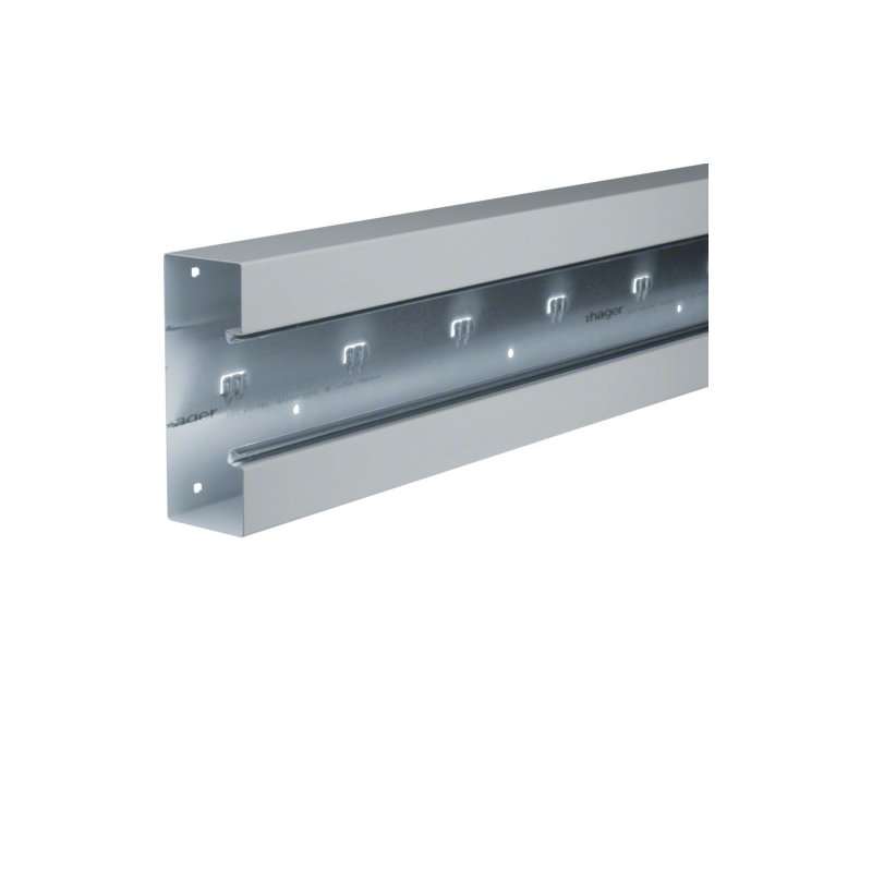 Bază-Canal aparataj Ignifug pr. față Oțel BRS 70x170mm Capac 80mm zincat , Hager BRS651701VERZ