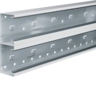 Bază-Canal aparataj Ignifug din Oțel la BRS 70x210mm Capac 2x80mm alb , Hager BRS652101D9010