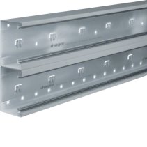 Bază-Canal aparataj Ignifug din Oțel la BRS 70x210mm Capac 2x80mm zincat , Hager BRS652101DVERZ